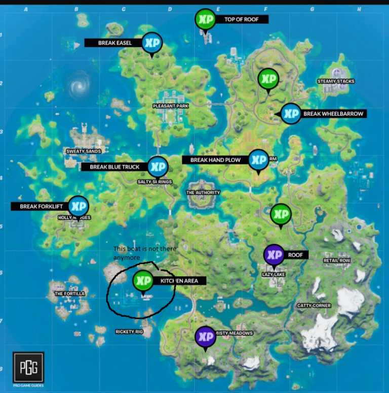 All Xp Coin Locations Week 5   FPS Guides