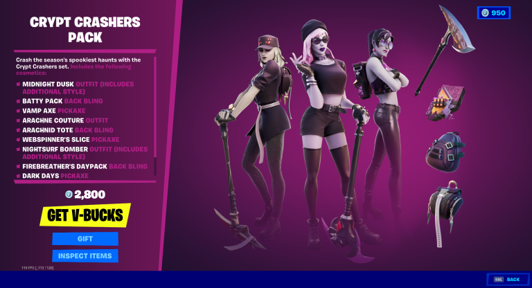 New Crypt Crashers Pack In Fortnite Fps Guides 3179