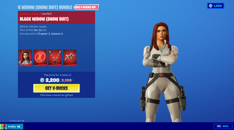 New Snowsuit Black Widow Skin Fps Guides 8278